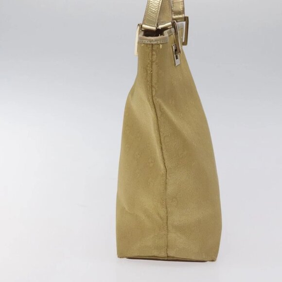 GUCCI GG Canvas Tote Bag Gold 002 1099 Auth nb079 - Picture 5 of 15